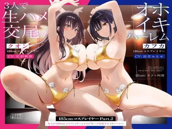 V012【简体中文版】【量大管饱两个半小时】身高185cm的coser part2~和身高180cm的朋友coser一起三人无套交尾哦吼高潮后宫体验~【人头麦录音】