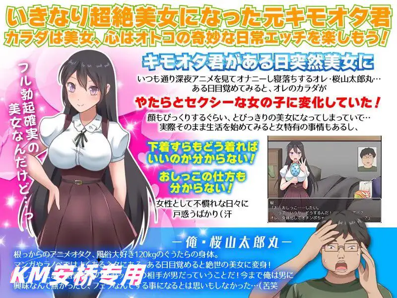 1962【探索RPG/TS转换/汉化/PC+安卓】我突然變成女人 （俺、突然!女になっちゃったんだけど…男にヤラれている時ってこん）V1.0 内嵌AI汉化