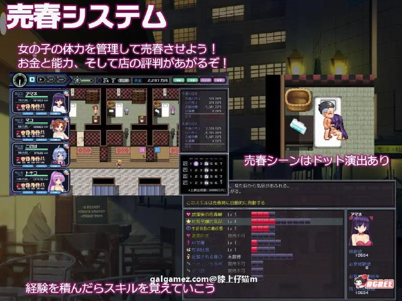 2255[爆款经营SLG/汉化/动态/PC+安卓] 黑道千金组长莉莉卡的昌馆经营记！汉化作弊完美修复版