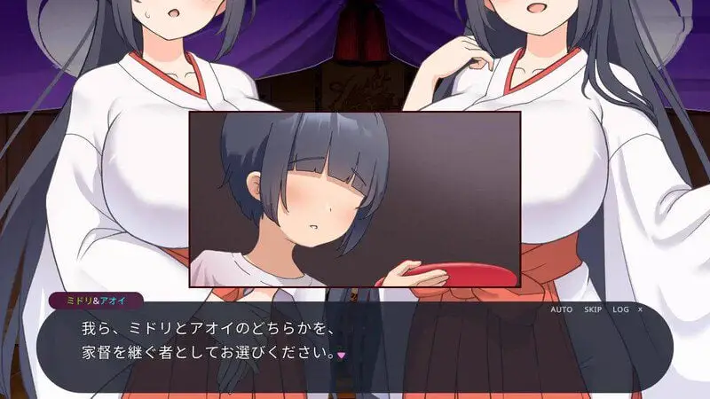 2788【养成SLG/动态/汉化】正太村的淫习～与清纯双子巫女进行授孕3P触摸互动动画SLG おねショタ村の淫習～お清楚双子巫女と孕ませ3PエッチするLive2DおさわりSLG～ V2.0 机翻汉化