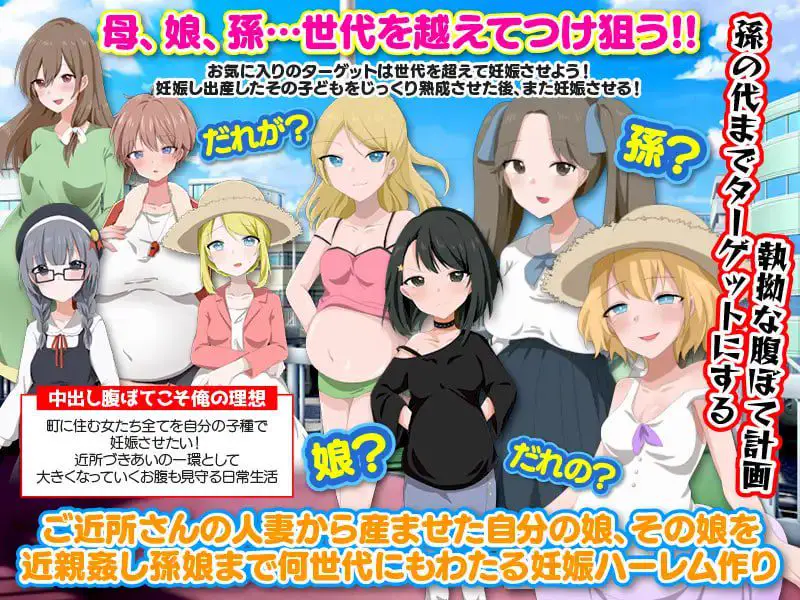 2855【探索RPG/都市后宫/汉化】 妈妈们，女儿们，甚至孙辈们！我要把我的精液灌满这个镇上的每一个女人V1.0 内嵌AI汉化[PC+安卓]