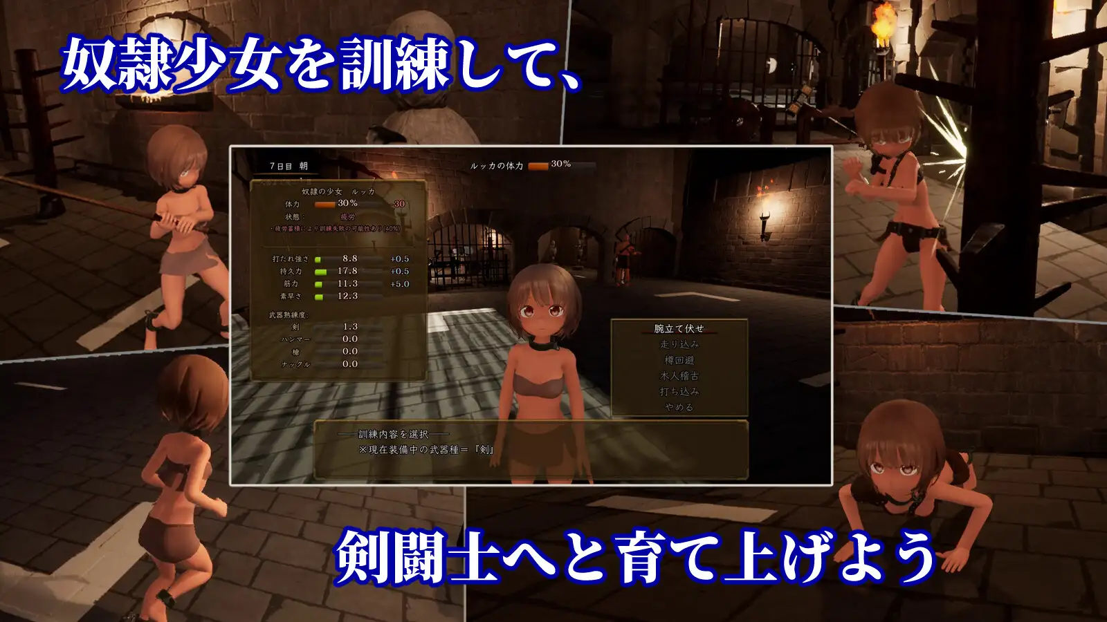 7267【3D/战斗H】首枷的卢卡～欲望与荣耀的竞技场～ 首枷のルッカV1.0.1.1 内嵌AI汉化版+去码 [2.90G][PC+安卓盖世]