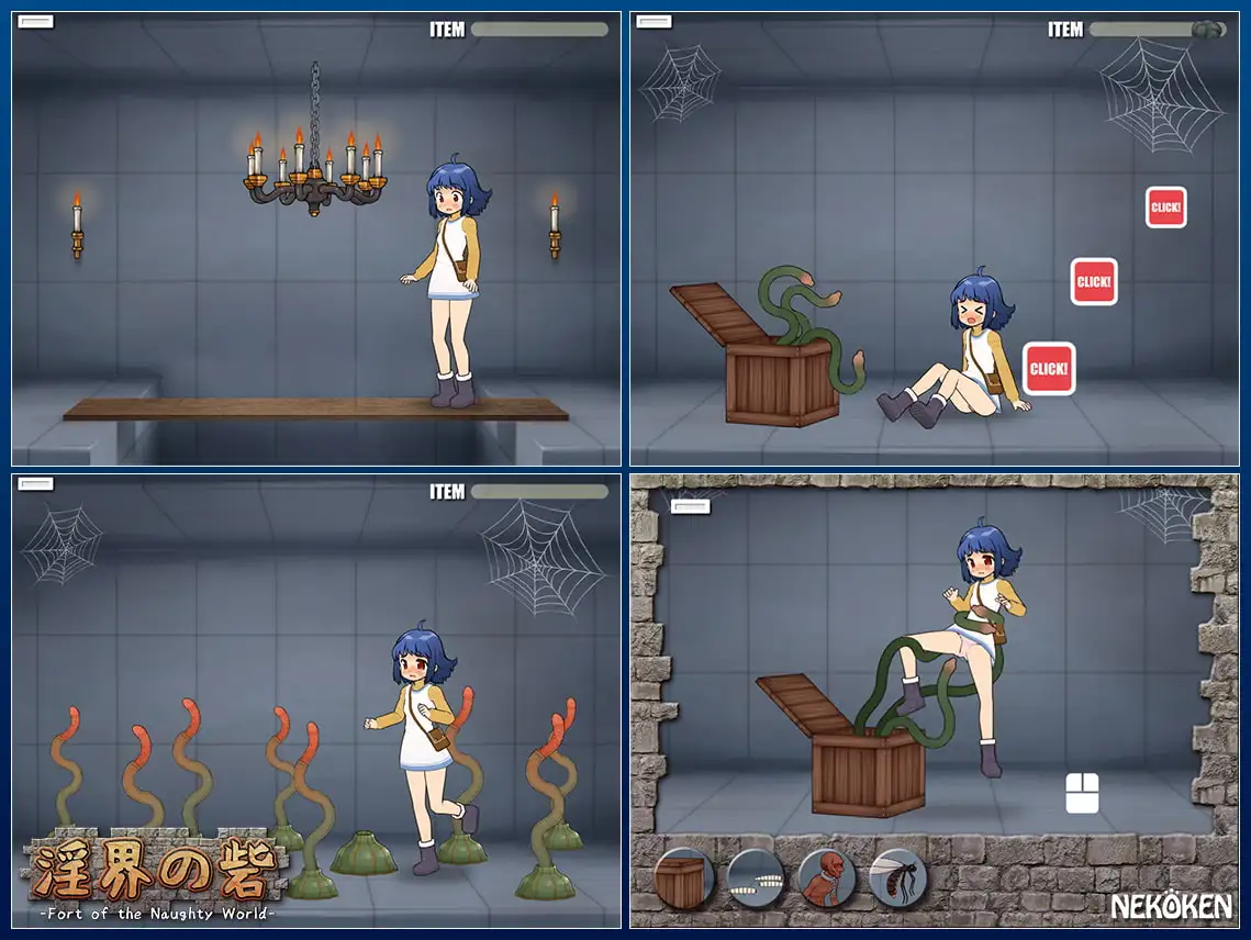 10289[ACT/触手]Fort of the Naughty World-银界魔城 淫界の砦-Fort of the Naughty World-生肉