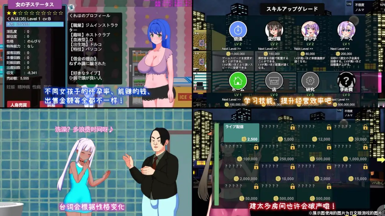 10492[经营SLG]暗黑旅店 暗黑窑子 暗黑娼馆~Black Market~ v1.23官方中文版[PC+安卓盖世]