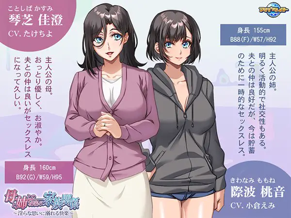 10569[ADV/母女丼]母亲与姐姐之间的秘密家庭关系 母と姉との秘密の家族関係 ～淫らな思いに溺れる快楽AI汉化[PC+安卓kr]