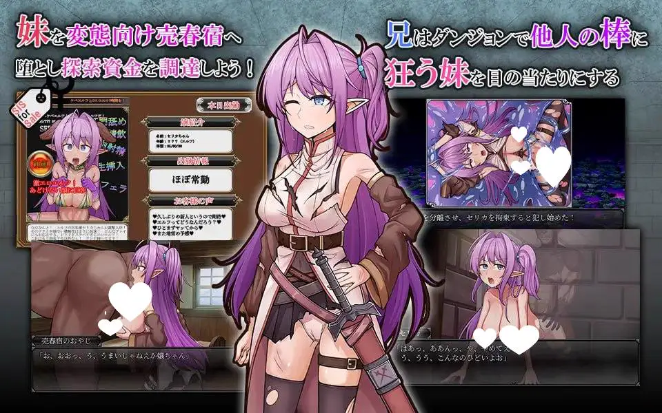 11576[RPG/战斗H/NTR]被寝取的发情精灵妹妹剑士塞莉卡 ネトラレ発情エルフ妹剣士セリカ AI汉化 [PC+安卓mtool]
