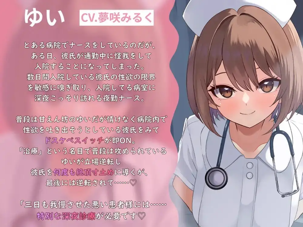 11693[SLG/护士/动态]夜班护士的榨精诊疗——从你的最后一滴开始，全都由我来照看♡ 夜勤ナースの搾精診療-キミの最後の一滴まで、ぜ～んぶ看てあげる♡- 日文生肉版[PC+安卓盖世]