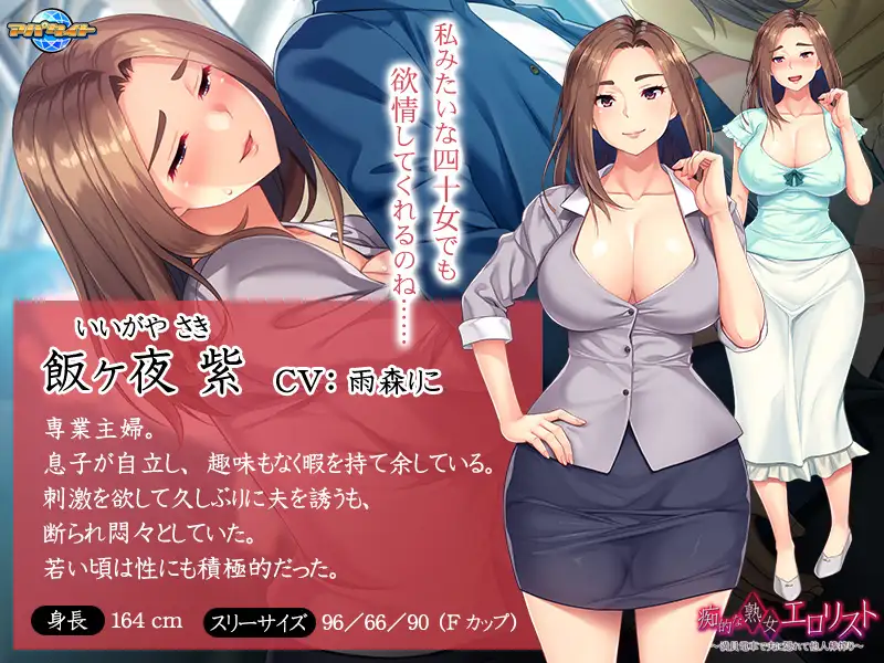 11902【ADV/电车】痴女熟女色情列表 ～在满员电车中瞒着丈夫榨取他人肉棒～ 痴的な熟女エロリスト ～満員電車で夫に隠れて他人棒搾り～AI汉化[PC+安卓kr]