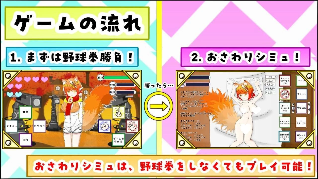 11953[SLG/兽耳/触摸]与兽耳娘（强行）玩野球拳 & H模拟游戏！ ケモミミちゃんと(むりやり)野球拳&Hシミュレーション！AI汉化[PC+安卓mtool]