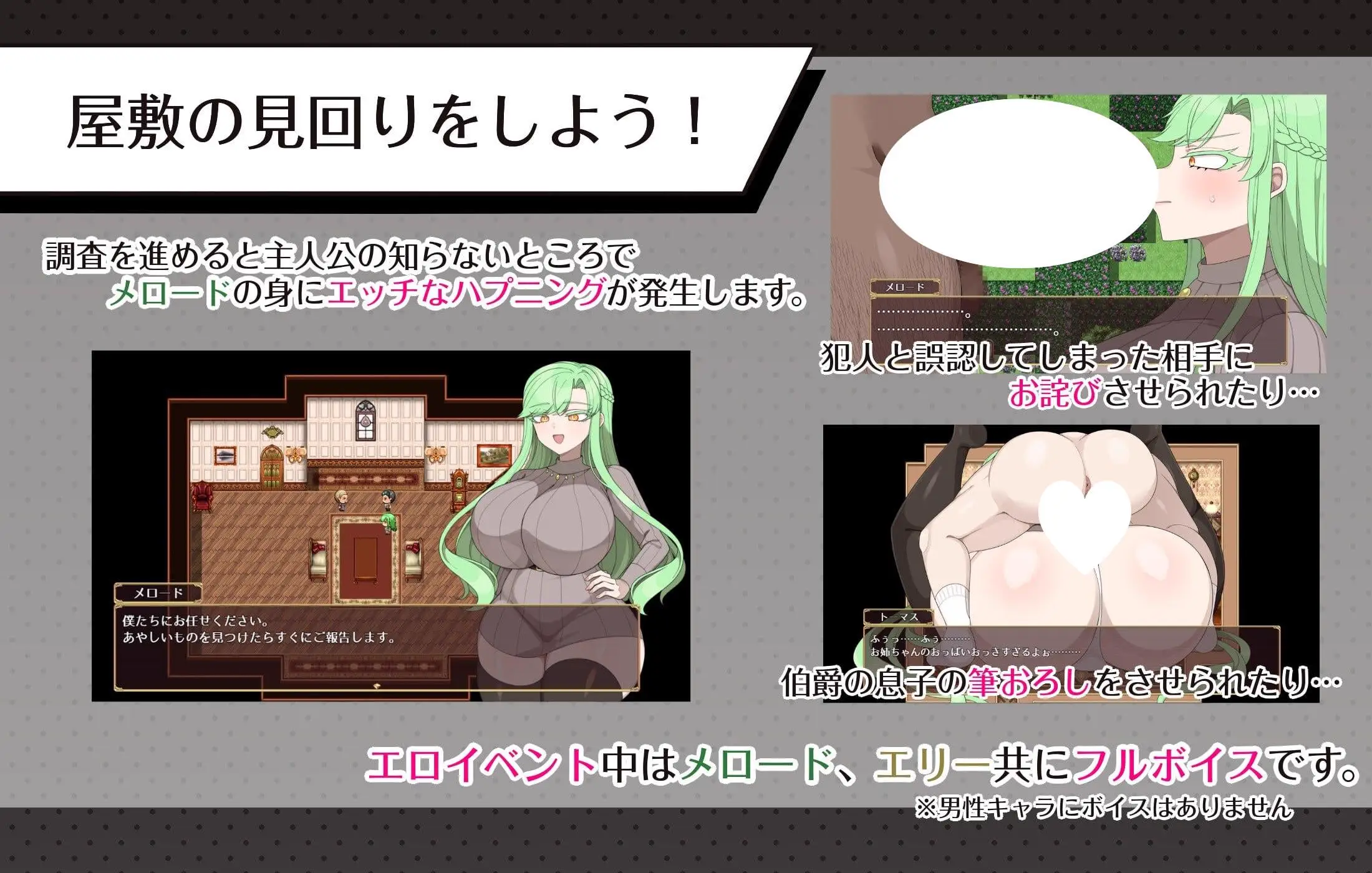 12532[RPG/NTR/巨乳]伯爵府事件簿 -交错的两种意图 – 伯爵屋敷の事件簿 -交錯する二つの思惑- 内嵌AI汉化[PC+安卓]+作弊码