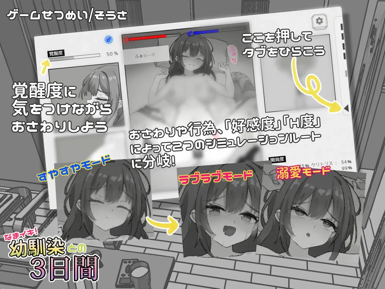 14048[SLG/触摸/睡X/动态]与温柔可爱的大姐姐一起的秘密三天 ゆるふわお姉ちゃんと秘密の3日間 v1.0 官中 [PC+安卓]