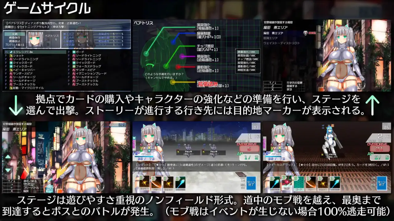 8843[卡牌肉鸽RPG/异种X] 神经元蚀刻 ニューロン・エクリプス Ver1.3 内嵌AI汉化版+作弊码 [PC+安卓1.10G]