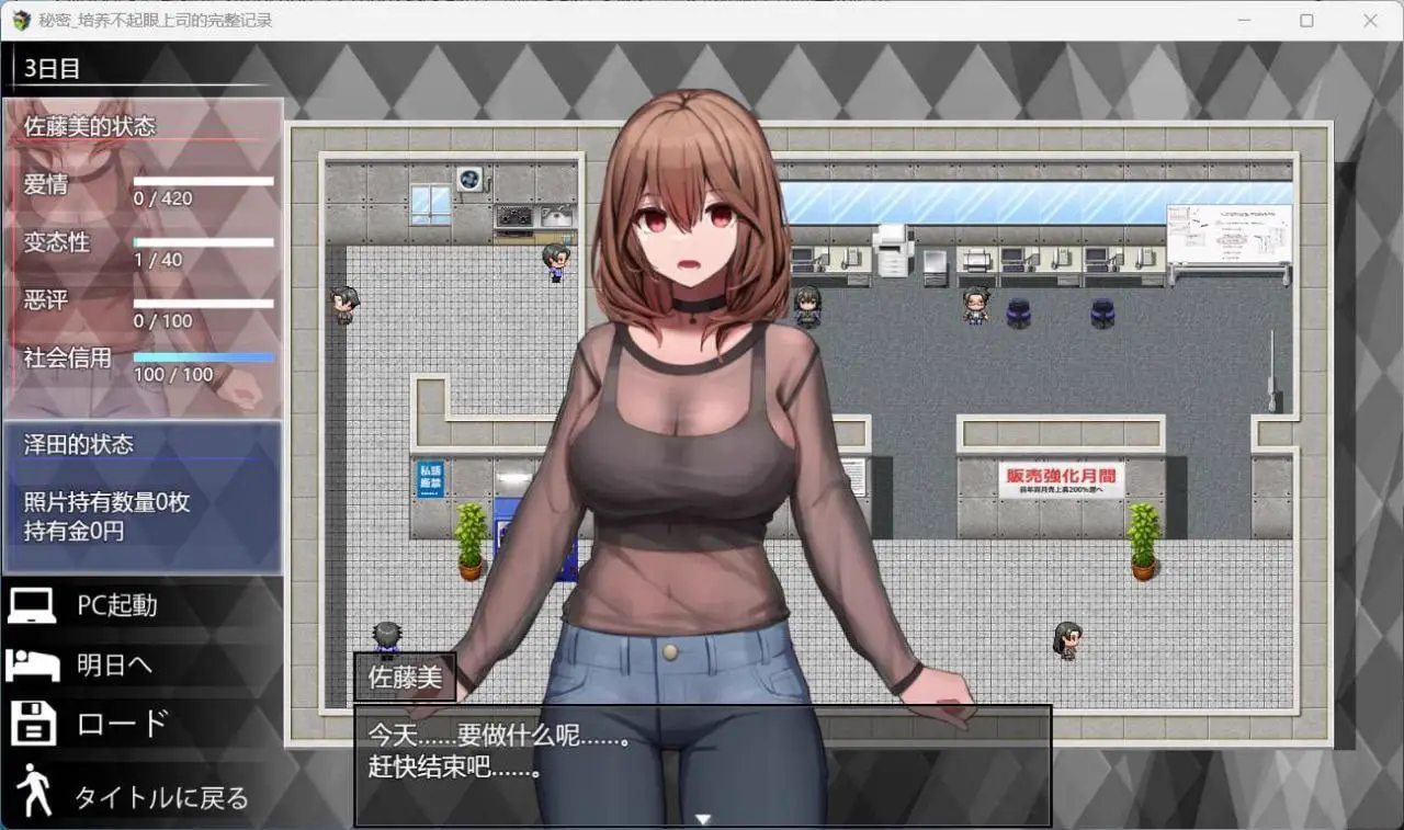3515【爆款RPG/AI汉化】秘密_培养不起眼上司的完整记录 AI汉化版+全CG回想★全CV