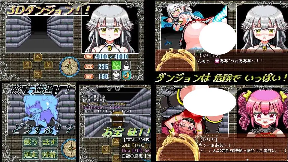 6836【RPG/像素动态/汉化】白龙巫女与漆黑骑士 白龍の巫女と漆黒の騎士 v1.01[PC+安卓]