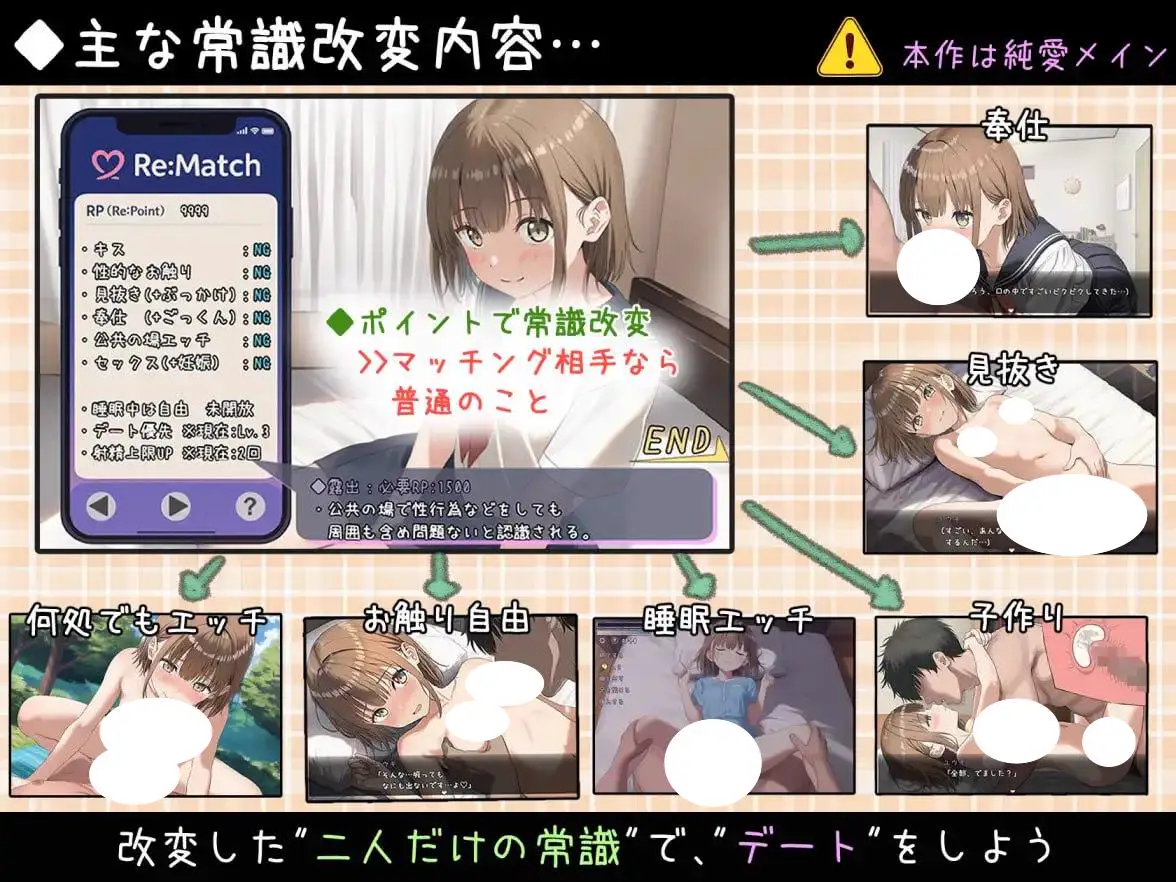 4473【RPG/纯爱/AI汉化】常识改变匹配~只属于两人的特别规则~ 常識改変マッチング~二人だけの特別ルール~ v1.0.3 PC+安卓AI汉化版