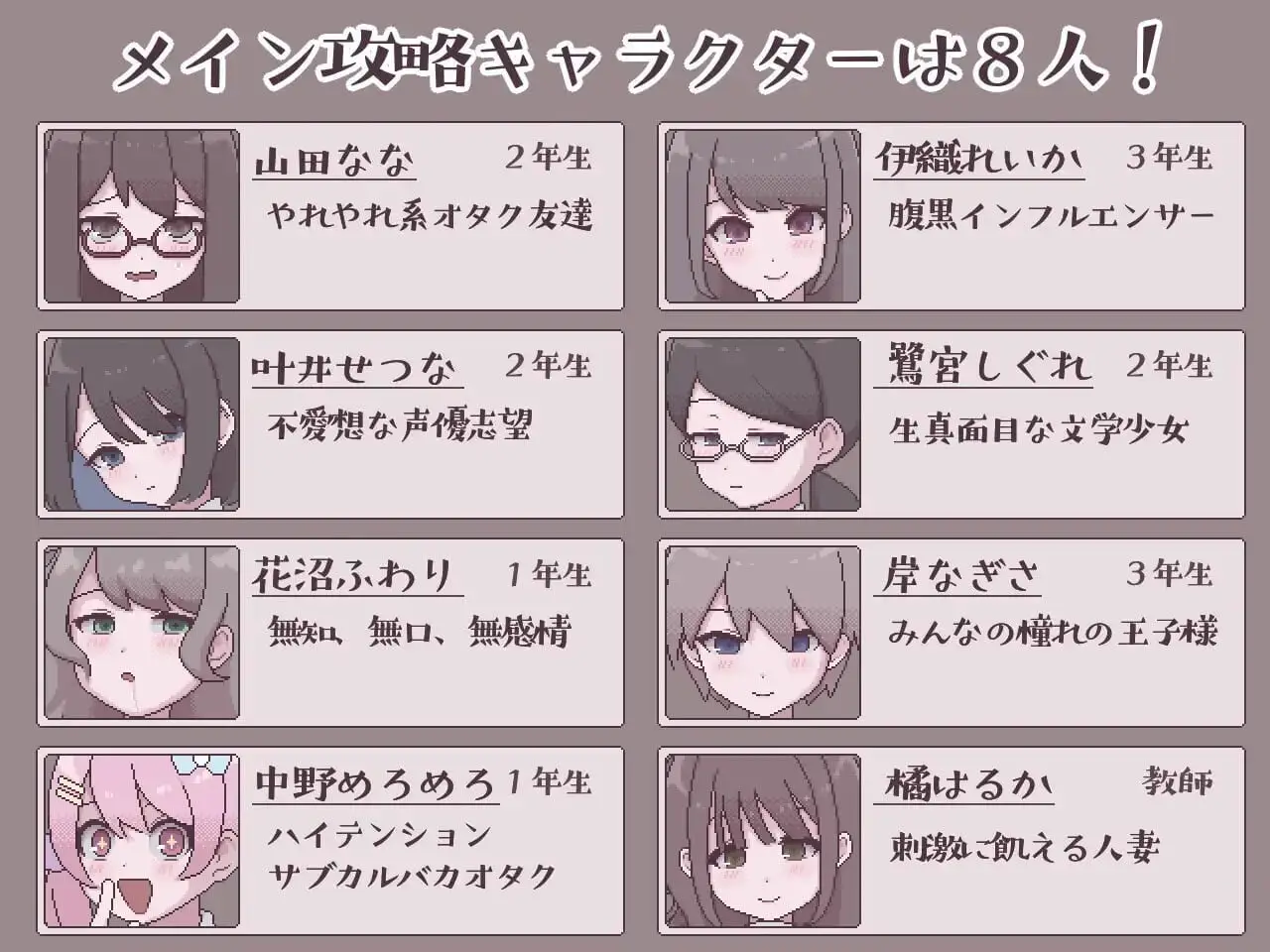 4134[互动SLG/像素动态] 扶她生活~扶她阴角的后宫模拟~ ふたモテ生活 ～ふたなり陰キャのハーレムシミュレーション～ AI汉化版+全CG解锁 [PC+安卓-610M]