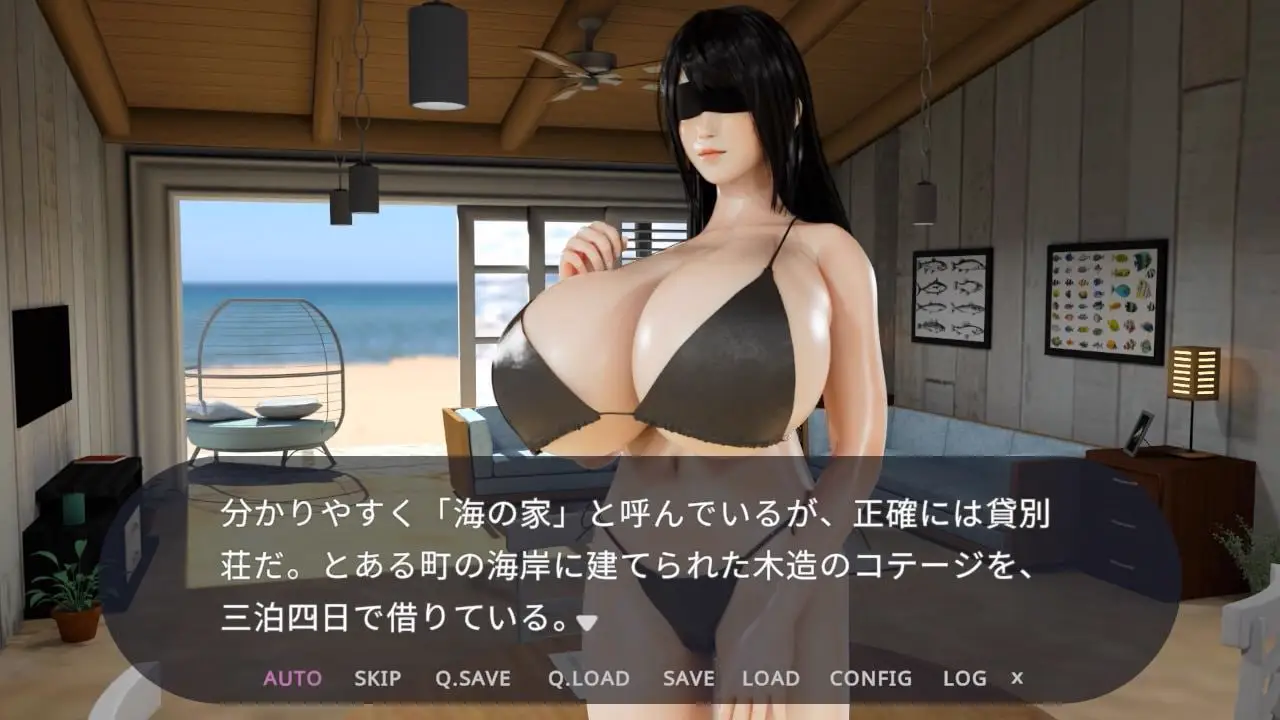 6198【3D动态/巨乳/AI汉化】与侍奉人偶的海边三日 奉仕人形との海の家での3日間