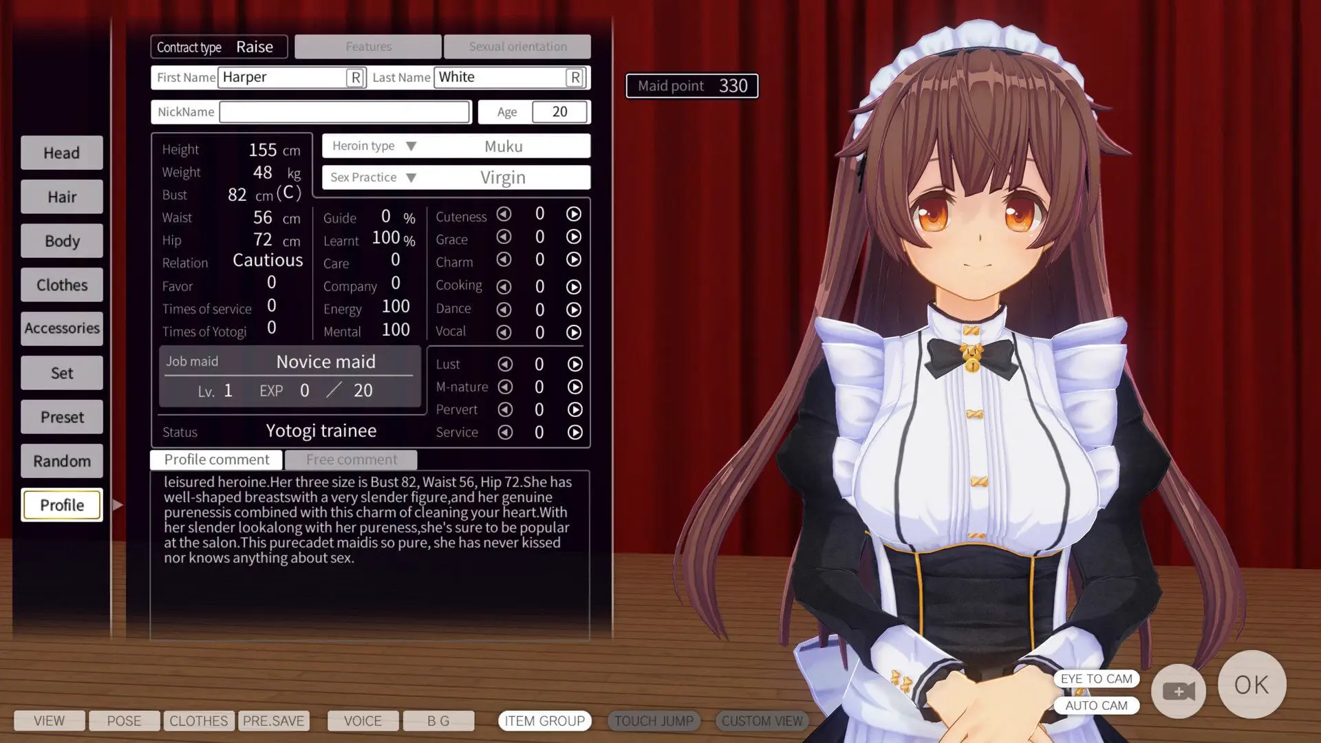 0493【互动3D/动态】 3D定制女仆 V1.12 官方简体中文 【3.70G】