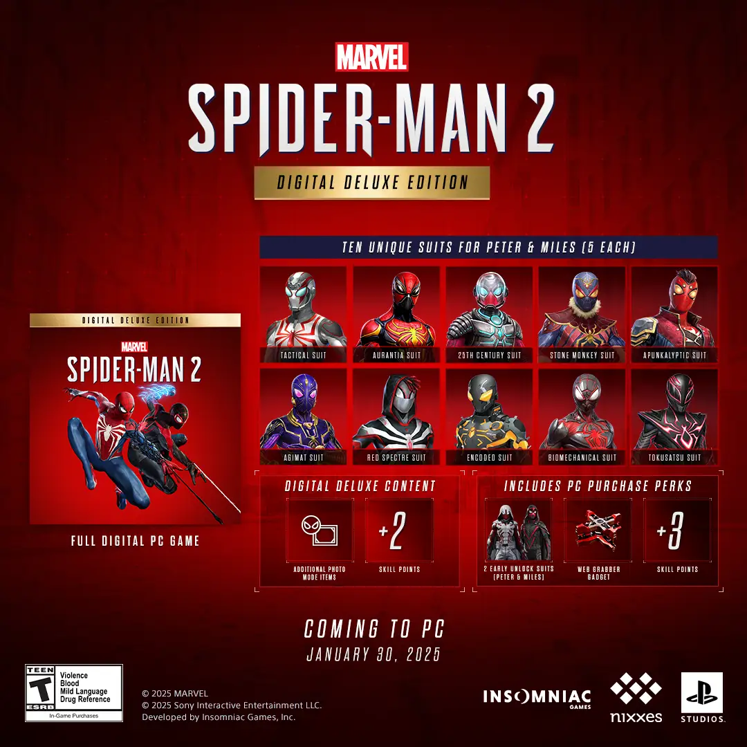 s漫威蜘蛛侠2|v1.526.0.0|豪华版|全DLC|官方中文|支持手柄|Marvel’s Spider-Man 2