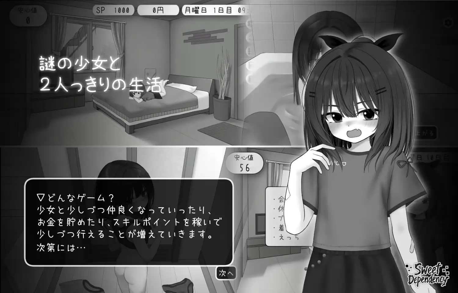 7356【SLG/触摸养成】甜蜜的依赖 Sweet Dependency v1.0.0（精翻汉化+金手指代码）[PC+安卓盖世]