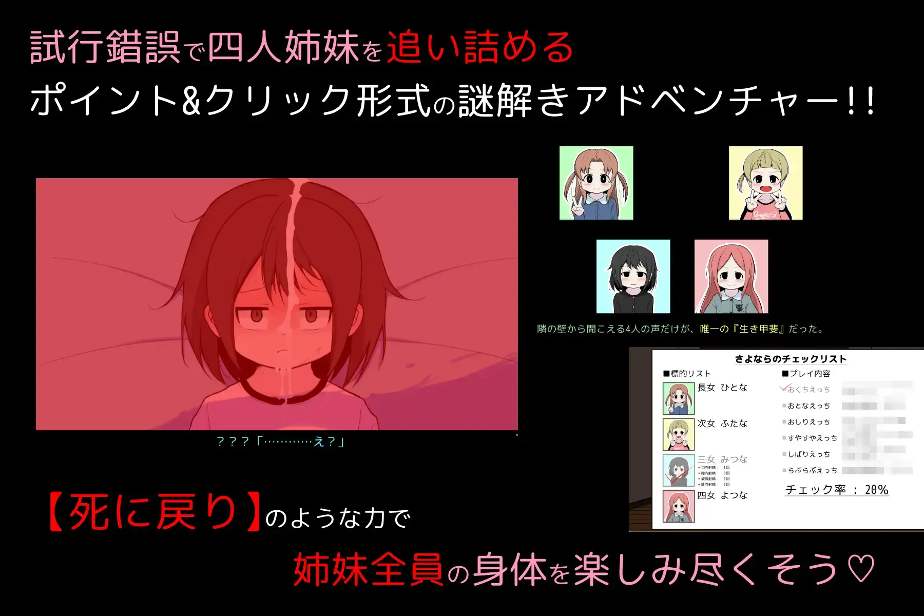 6635【精品解谜SLG/汉化/动态】告别清单 さよならのチェックリスト v1.00+攻略