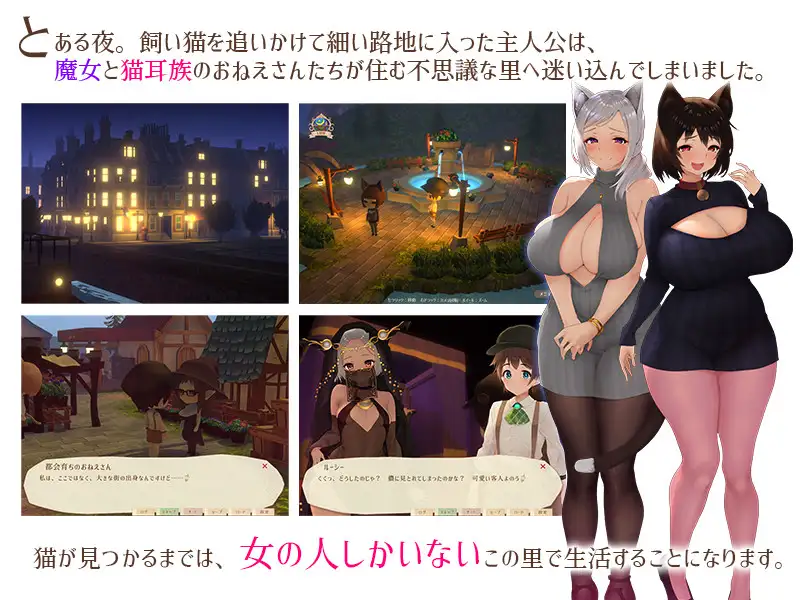 0654[RPG/官中/动态] 魔女与猫的桃源乡（魔女と猫の隠れ里） V1.01 [1.1G]