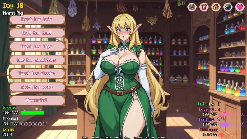 15713【日系SLG/沙盒】精灵少女夺冠记 Cherry Bosom Games v0.2 AI汉化版【PC+安卓/2.21G/更新】