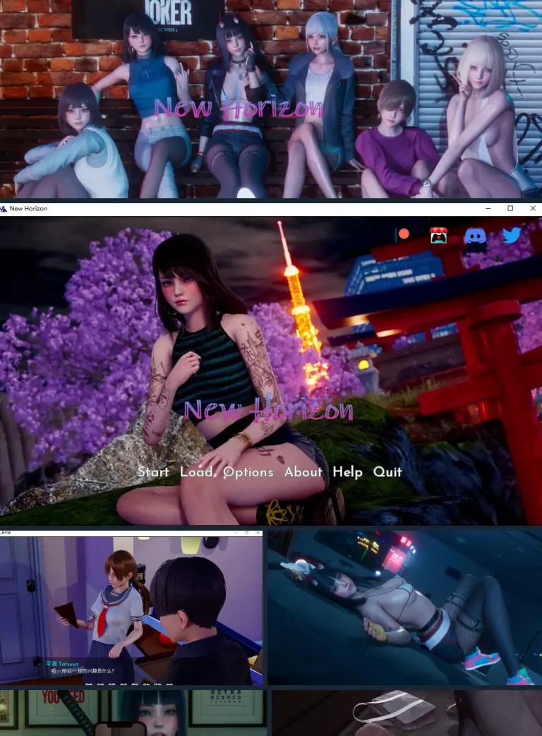 8648【神作亚洲风SLG/动态】新天域/新地平线（New Horizon）v0.4 Beta 官方中文【PC+安卓-5G】+画廊解锁补丁