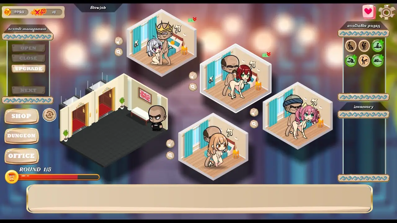 9126[SLG/经营/肉鸽]妓院经理 Whorehouse Manager v1.1.0 生肉步兵版 [PC+安卓]