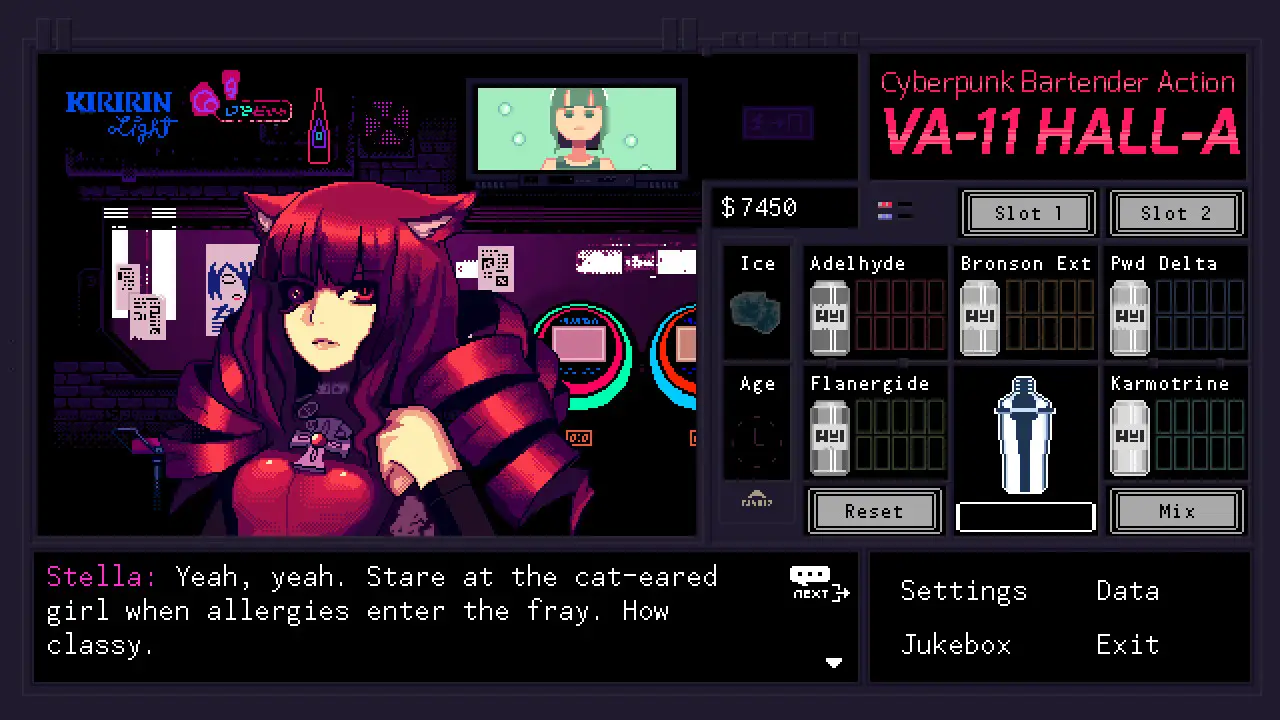 sVA-11 HALL-A：赛博朋克酒保行动|VA-11 Hall-A: Cyberpunk Bartender Action