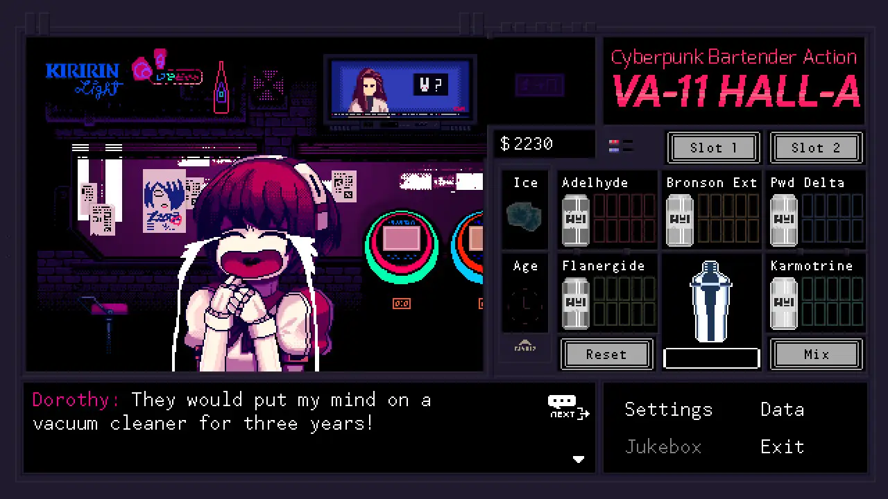 sVA-11 HALL-A：赛博朋克酒保行动|VA-11 Hall-A: Cyberpunk Bartender Action