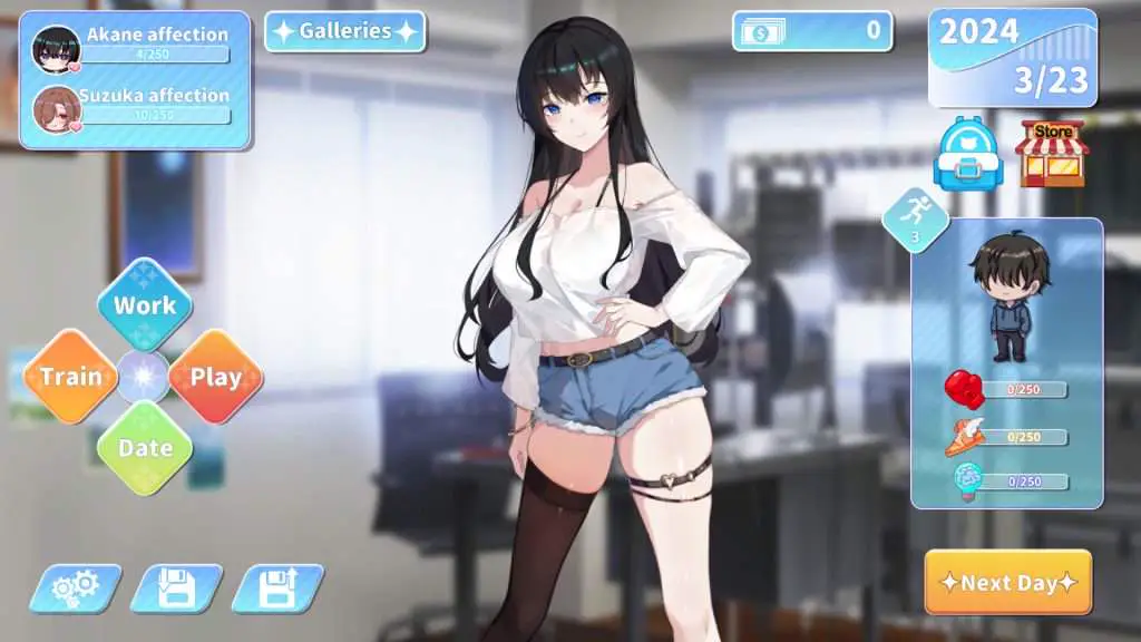 8611【经营养成SLG/动态]小姐！别耽误我上分！ Miss！Don’t Affect my Rank v1.1.34 官中步兵版+全CG存档 [6.40G][PC+安卓盖世]